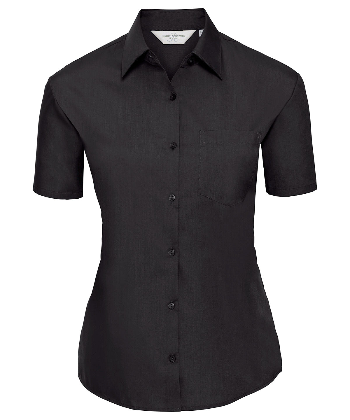 Russell Athletic Collection Women's short sleeve polycotton easycare poplin shirt