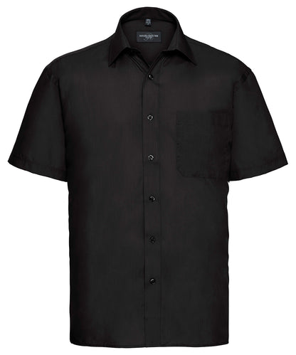 Russell Athletic Collection Short sleeve polycotton easycare poplin shirt