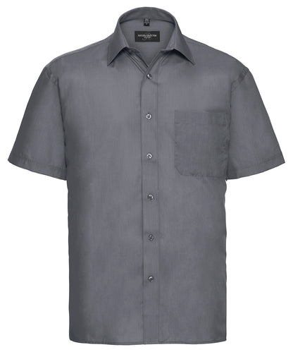 Russell Athletic Collection Short sleeve polycotton easycare poplin shirt