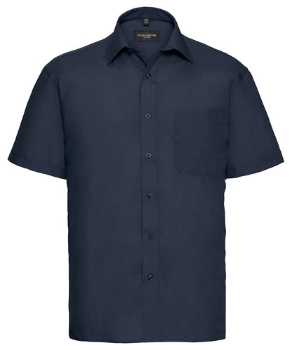 Russell Athletic Collection Short sleeve polycotton easycare poplin shirt