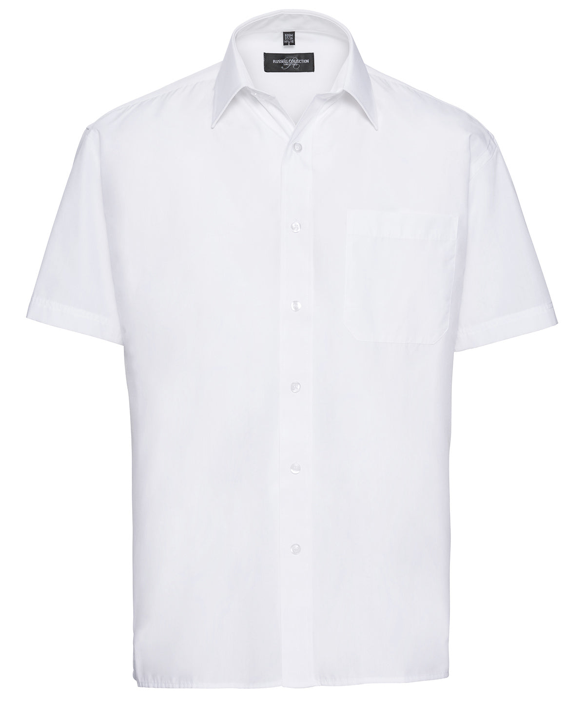Russell Athletic Collection Short sleeve polycotton easycare poplin shirt