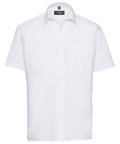 Russell Athletic Collection Short sleeve polycotton easycare poplin shirt