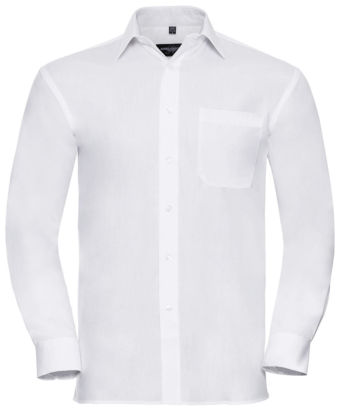 Russell Athletic Collection Long sleeve pure cotton easycare poplin shirt