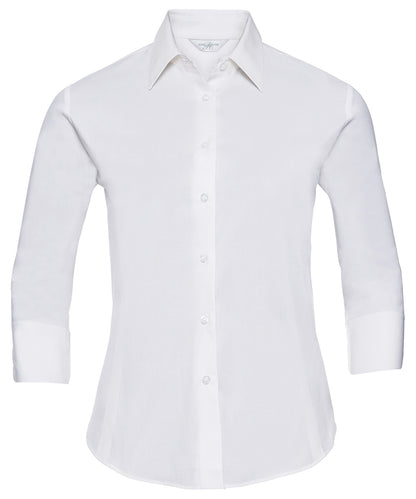 Russell Athletic Collection Women's ¾ sleeve easycare fitted shirt