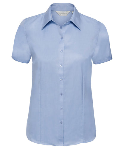 Russell Athletic Collection Women's short sleeve herringbone shirt