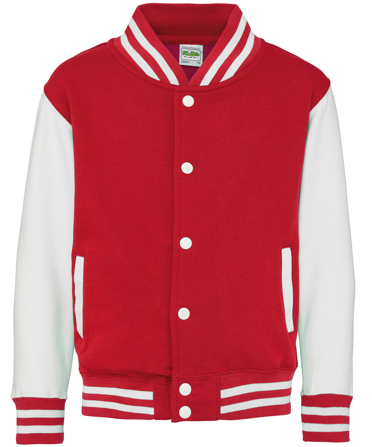 AWDis Just Hoods Kids varsity jacket