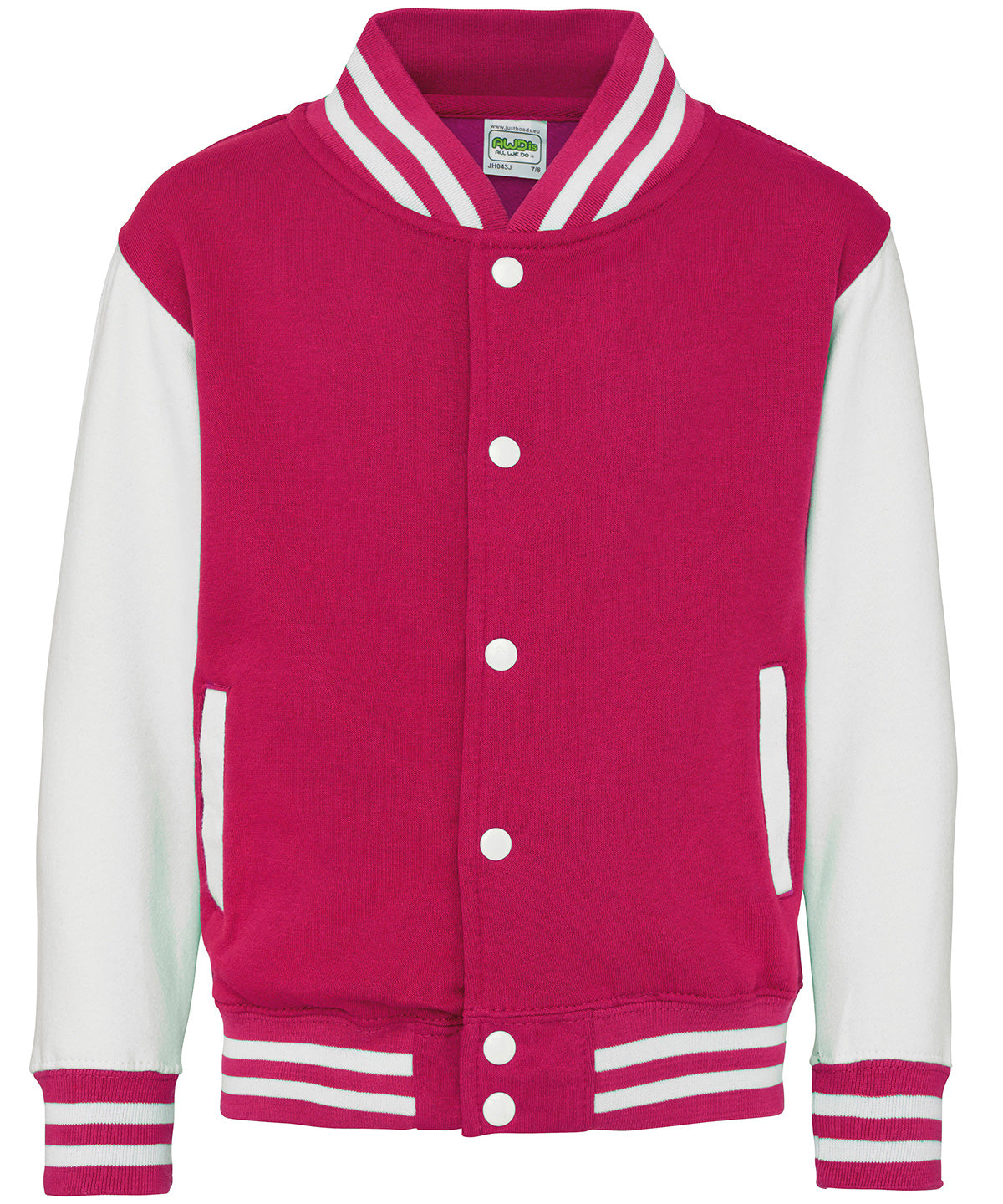 AWDis Just Hoods Kids varsity jacket
