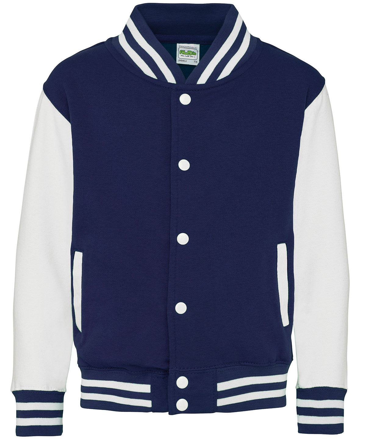 AWDis Just Hoods Kids varsity jacket