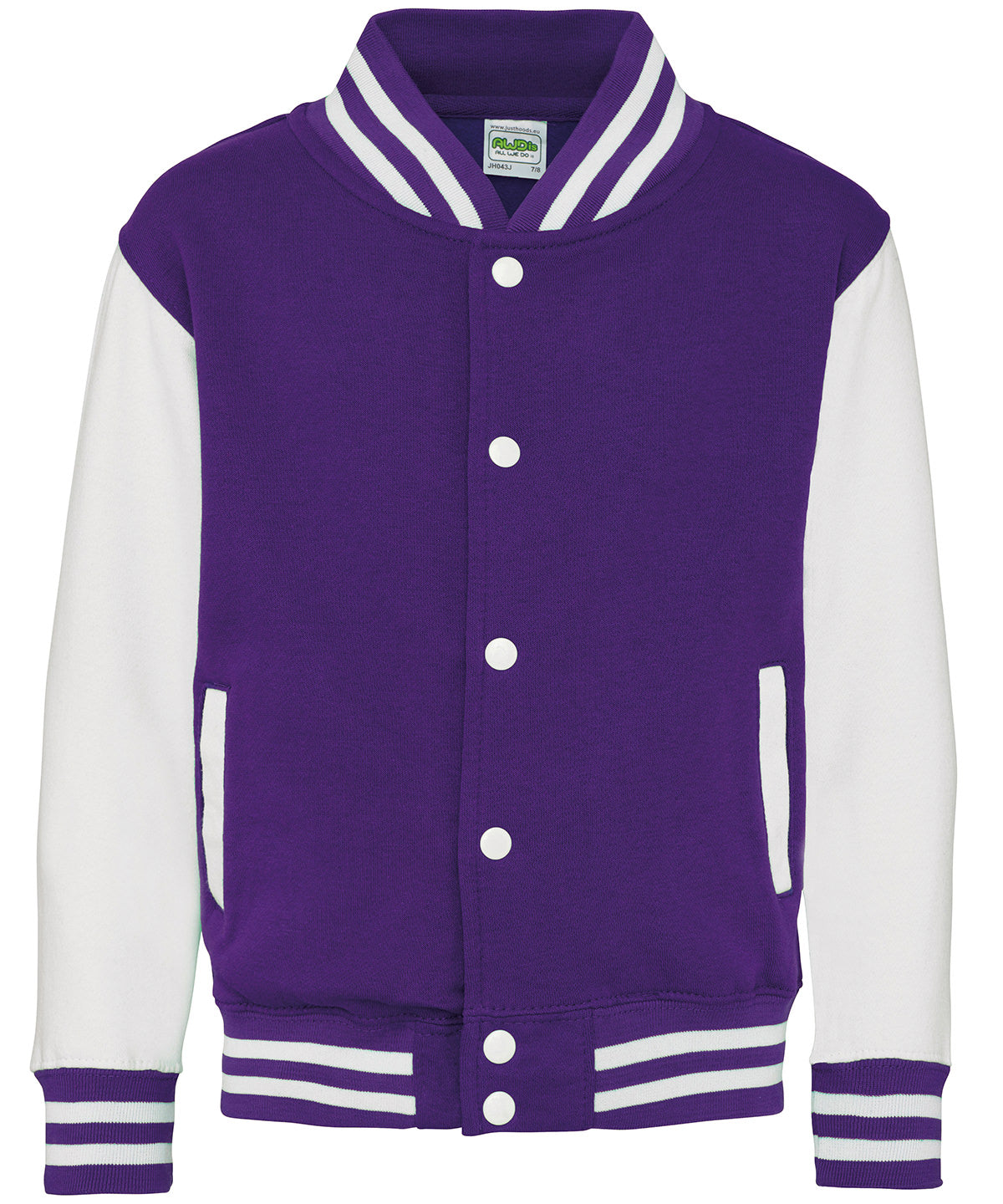 AWDis Just Hoods Kids varsity jacket