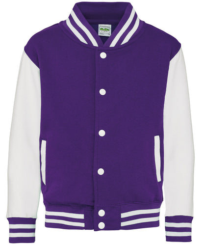 AWDis Just Hoods Kids varsity jacket