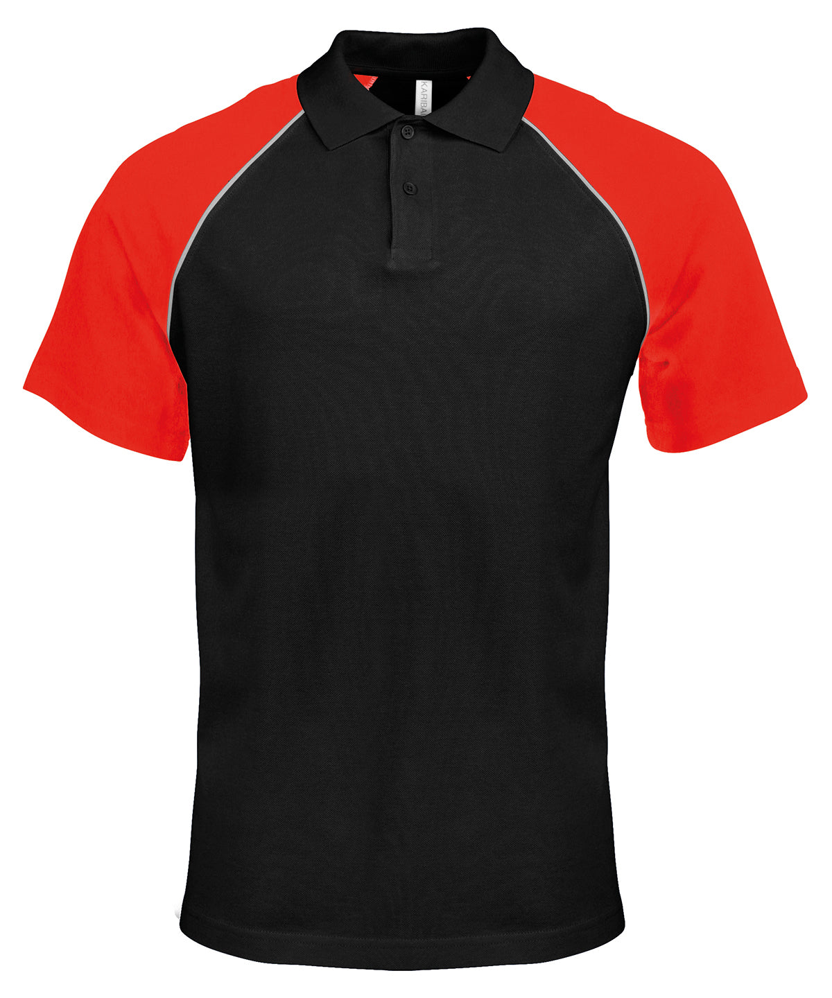Kariban Polo baseball contrast polo shirt