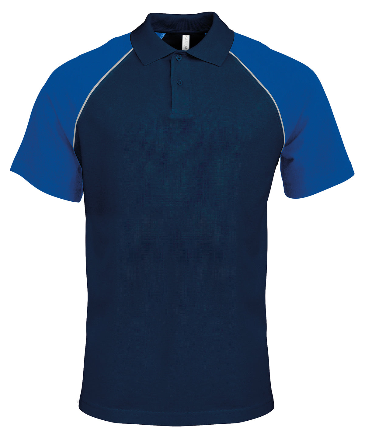 Kariban Polo baseball contrast polo shirt