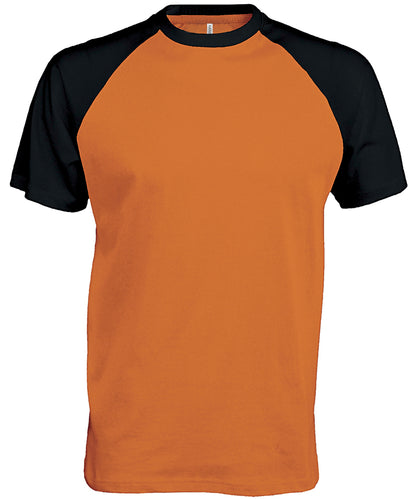 Kariban Baseball Short-sleeved two-tone T-shirt