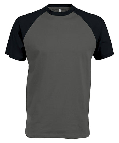 Kariban Baseball Short-sleeved two-tone T-shirt