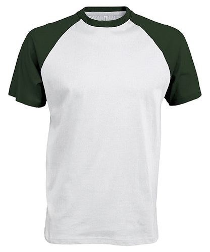 Kariban Baseball Short-sleeved two-tone T-shirt