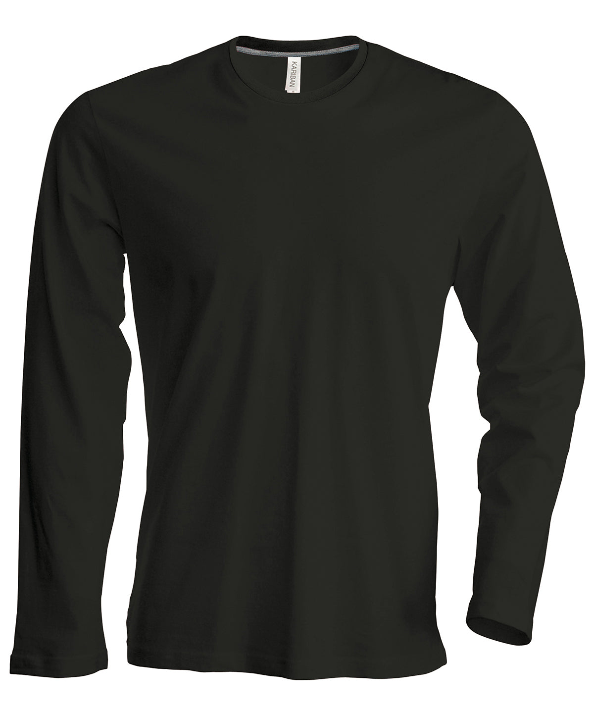 Kariban Men's long-sleeved crew neck T-shirt