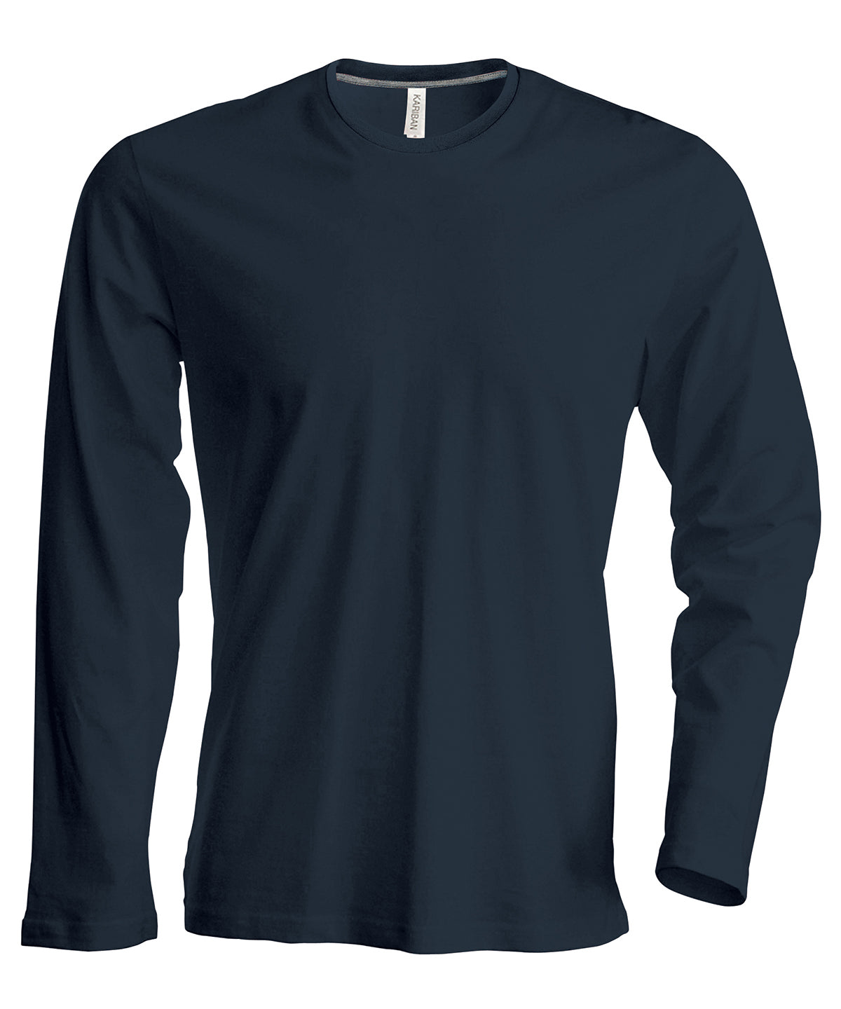 Kariban Men's long-sleeved crew neck T-shirt