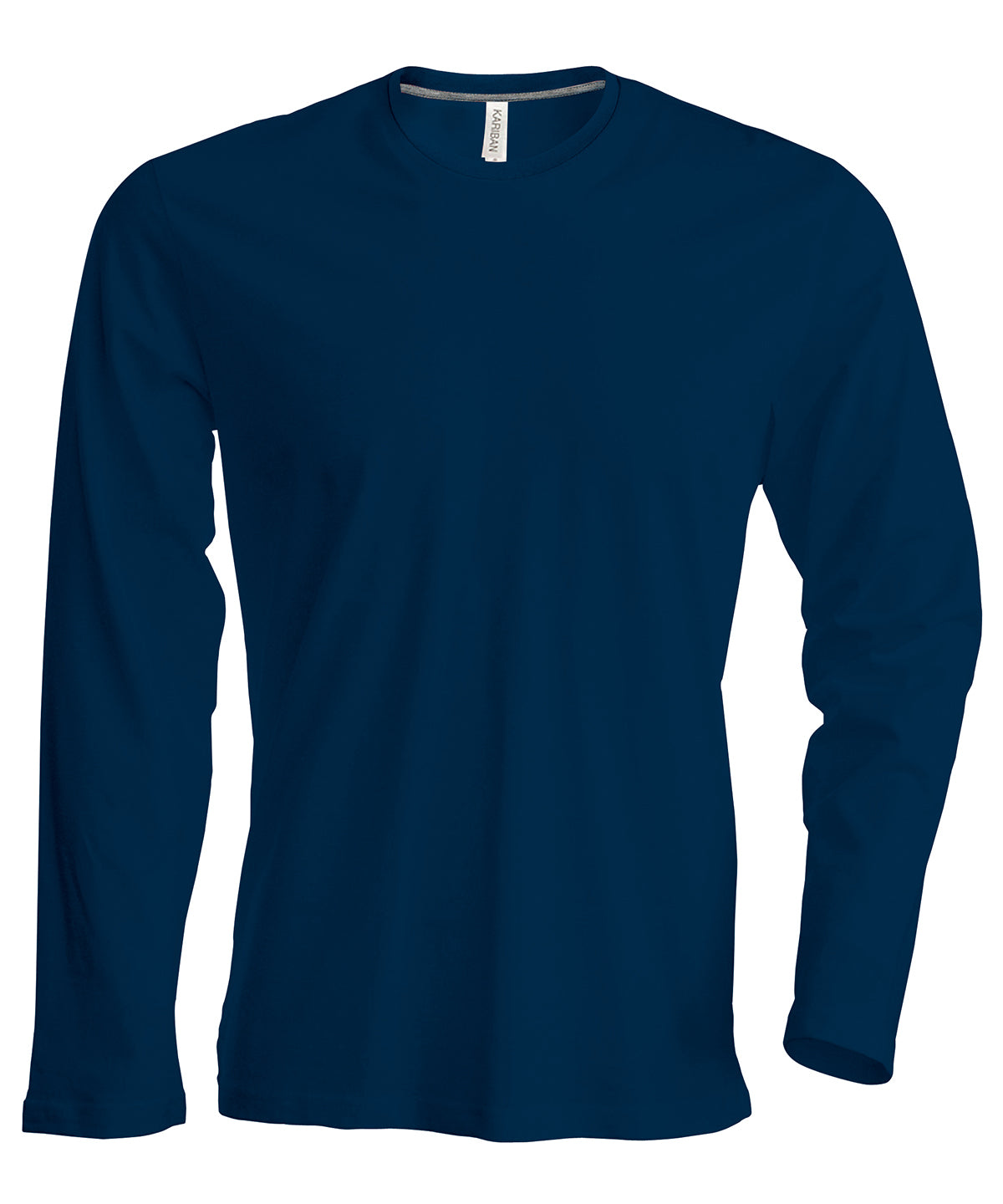 Kariban Men's long-sleeved crew neck T-shirt