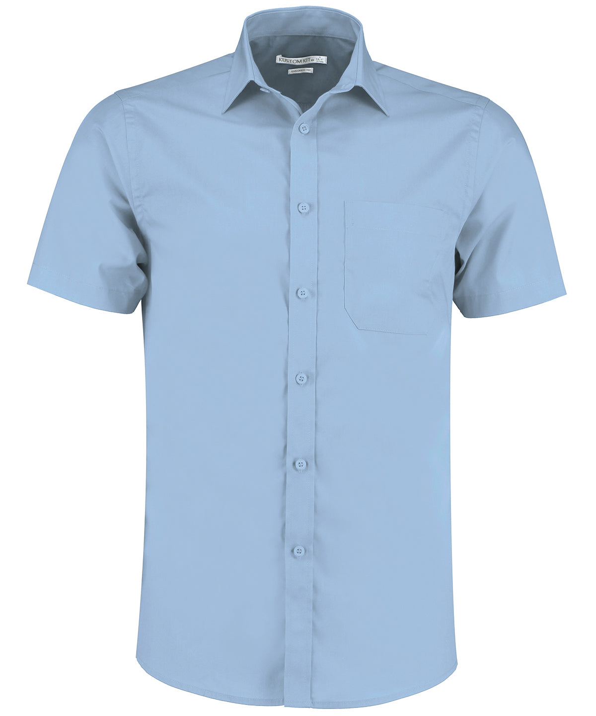 Kustom Kit Poplin shirt short-sleeved (tailored fit)