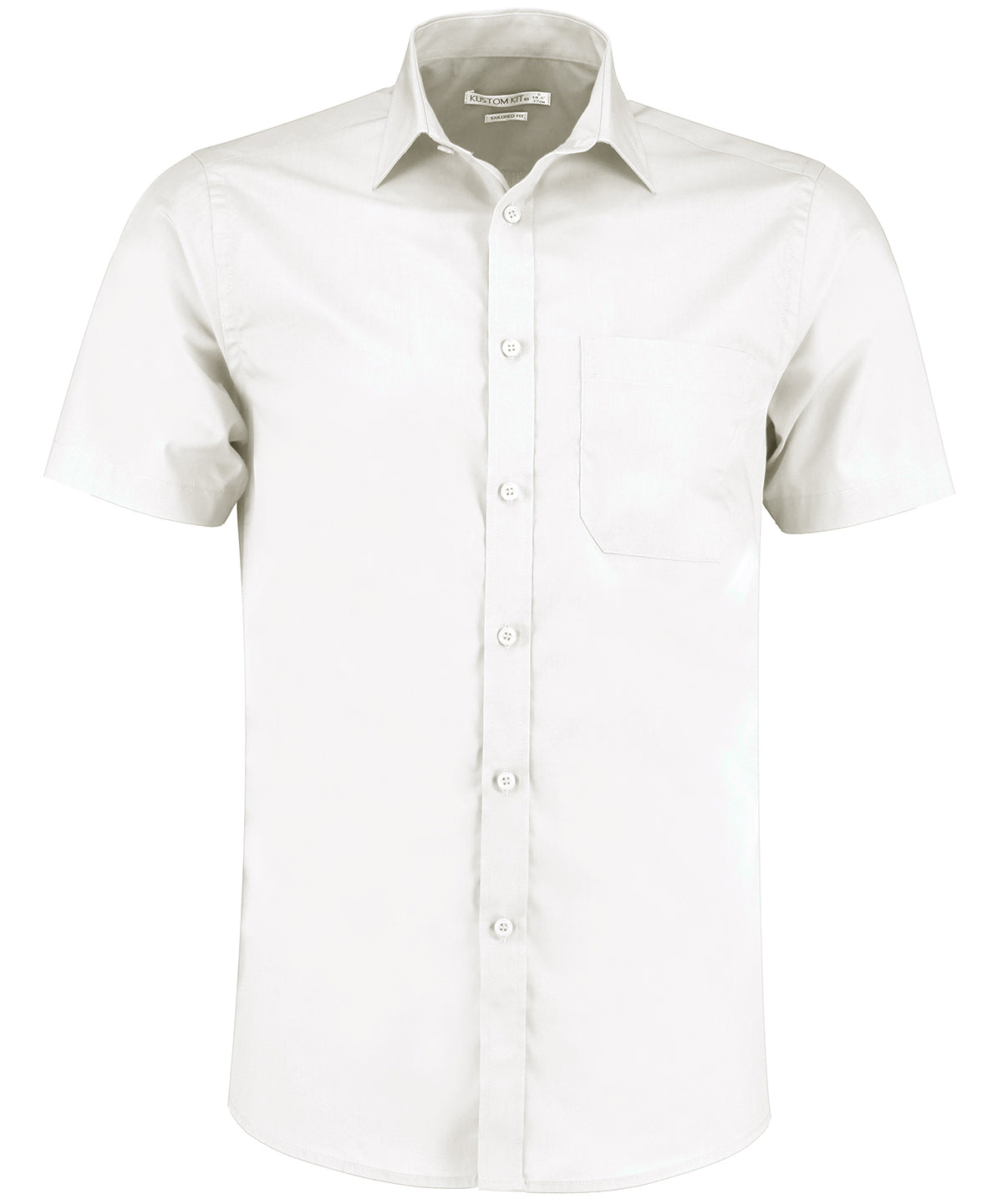 Kustom Kit Poplin shirt short-sleeved (tailored fit)
