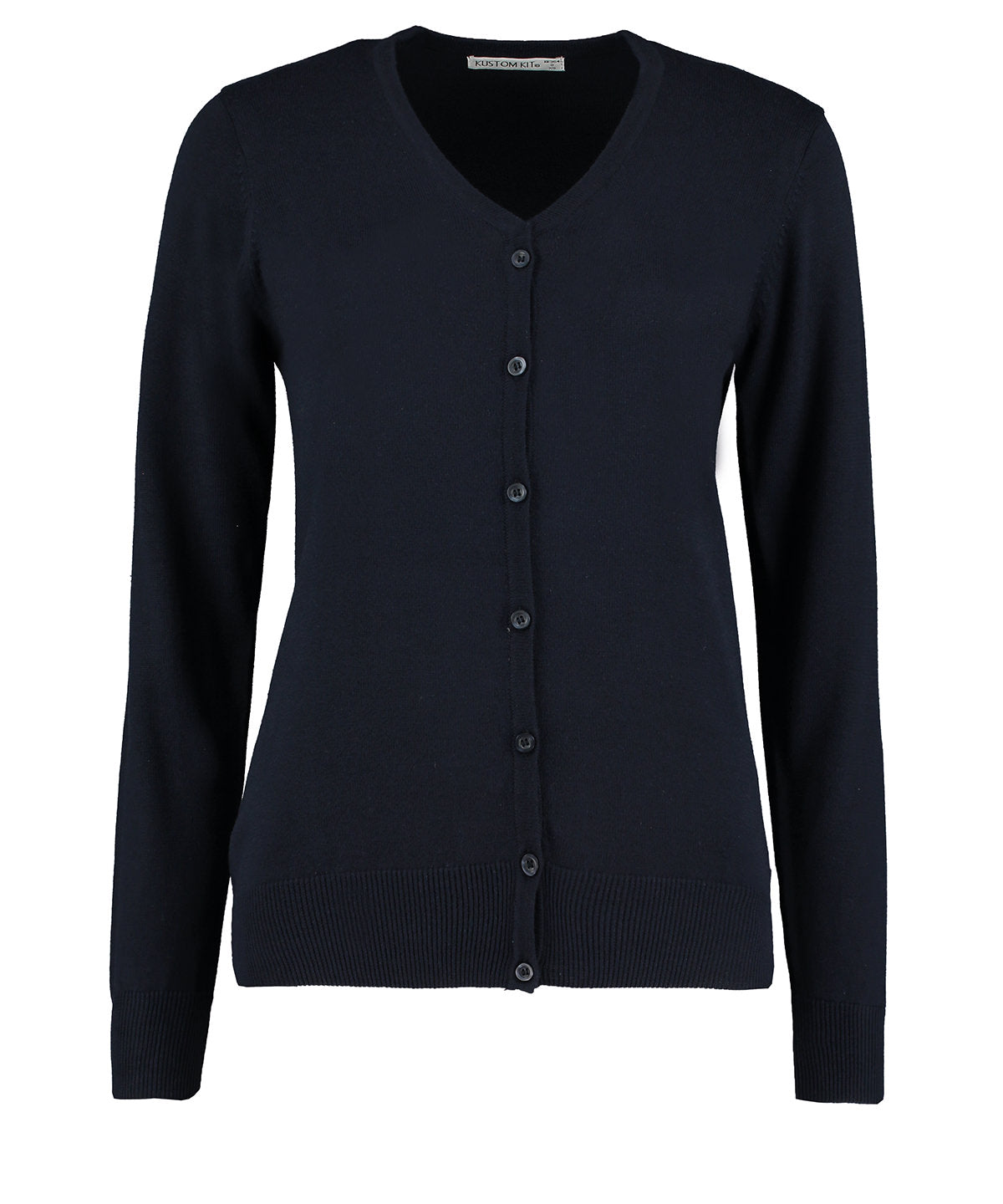 Kustom Kit Women's Arundel v-neck cardigan long sleeve (classic fit)