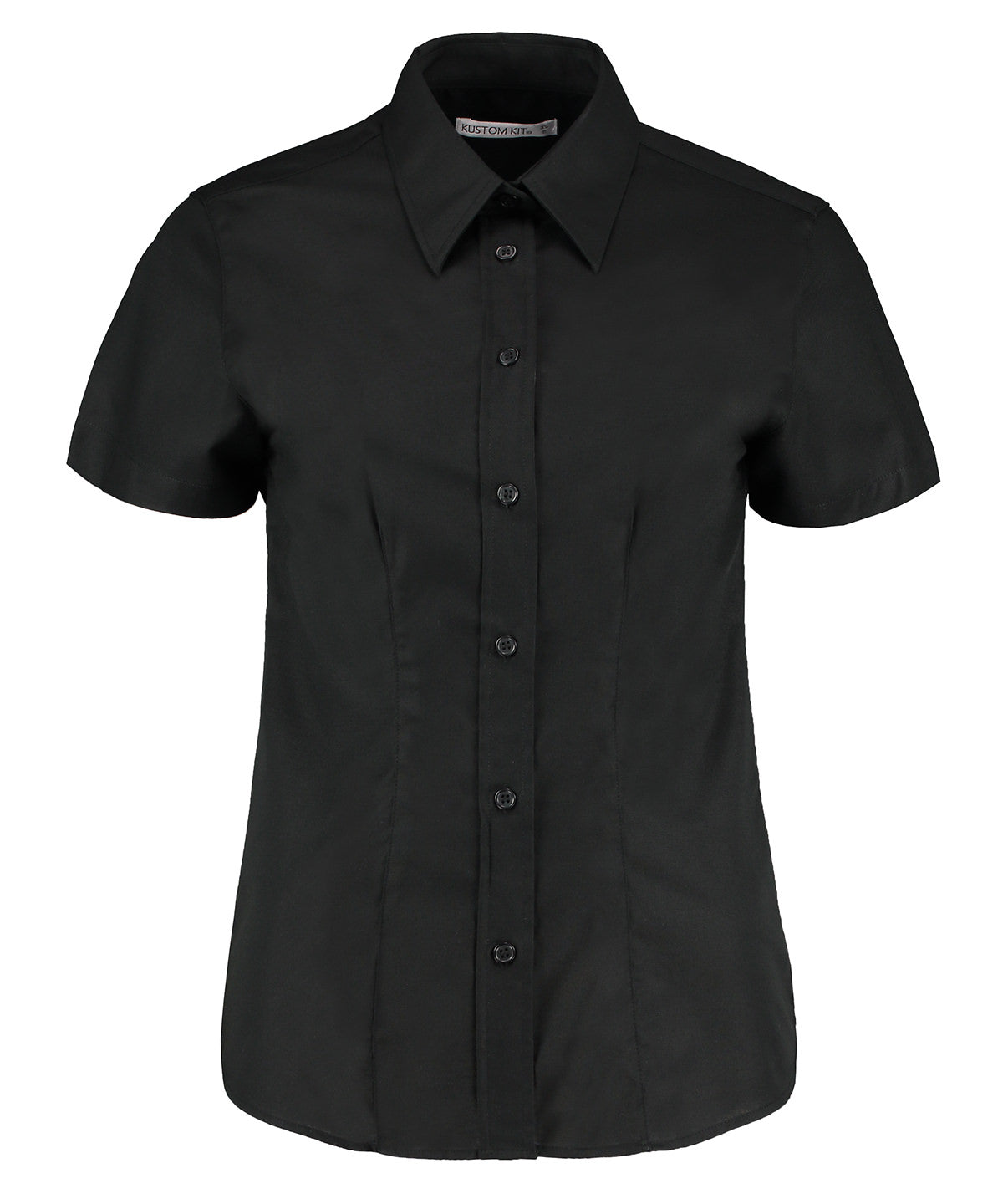 Kustom Kit Women's workplace Oxford blouse short-sleeved (tailored fit)