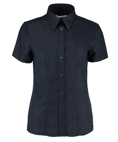 Kustom Kit Women's workplace Oxford blouse short-sleeved (tailored fit)