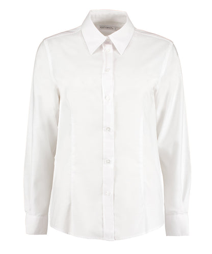 Kustom Kit Women's workplace Oxford blouse long-sleeved (tailored fit)