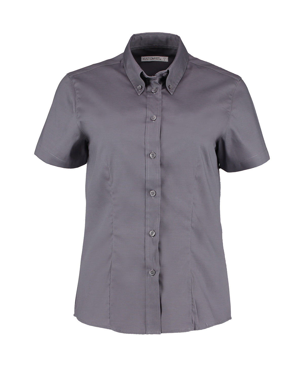 Kustom Kit Women's corporate Oxford blouse short-sleeved (tailored fit)