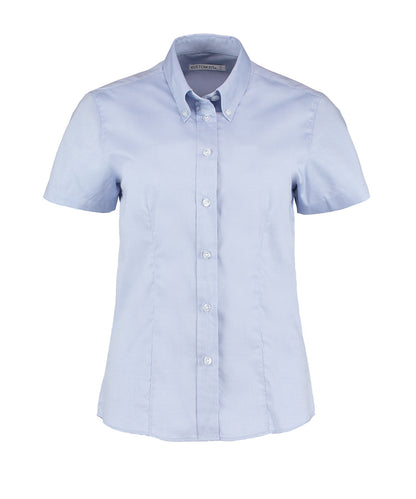 Kustom Kit Women's corporate Oxford blouse short-sleeved (tailored fit)