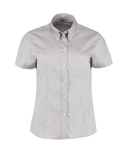 Kustom Kit Women's corporate Oxford blouse short-sleeved (tailored fit)