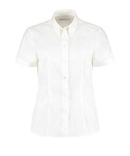 Kustom Kit Women's corporate Oxford blouse short-sleeved (tailored fit)