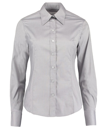 Kustom Kit Women's corporate Oxford blouse long-sleeved (tailored fit)