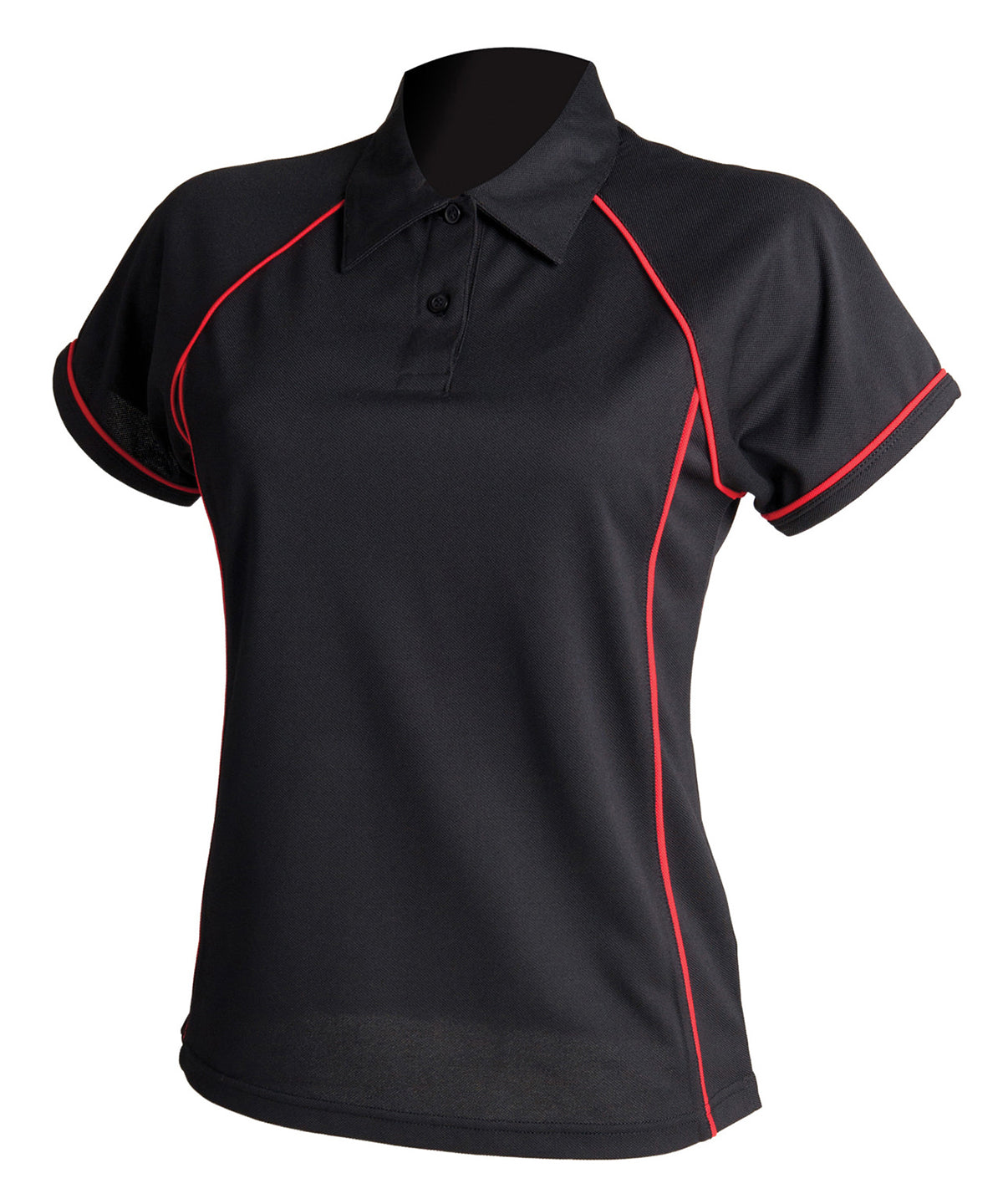 Finden & Hales Women's piped performance polo
