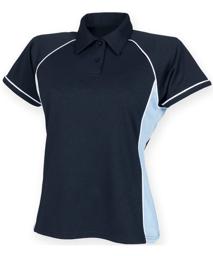 Finden & Hales Women's piped performance polo