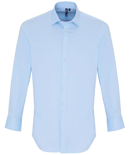 Premier Stretch fit cotton poplin long sleeve shirt