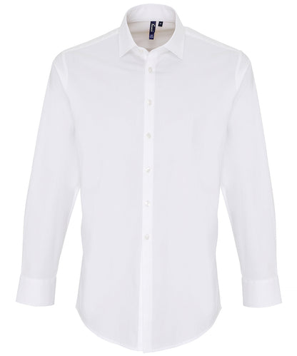 Premier Stretch fit cotton poplin long sleeve shirt