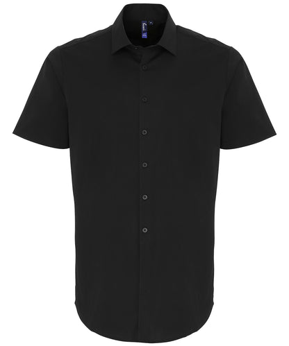 Premier Stretch fit cotton poplin short sleeve shirt