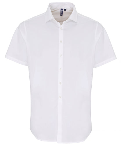 Premier Stretch fit cotton poplin short sleeve shirt