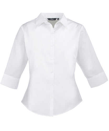 Premier Women's ¾ sleeve poplin blouse