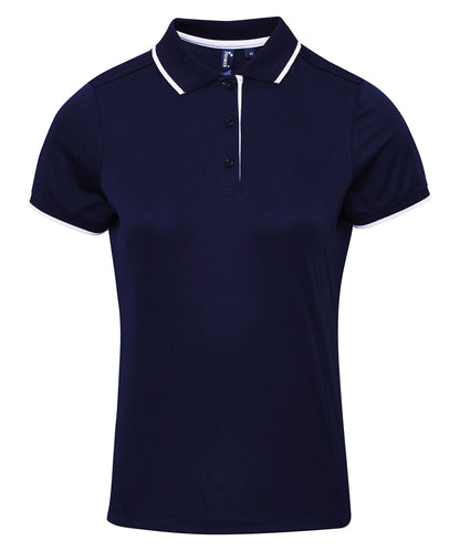 Premier Women's contrast Coolchecker® polo