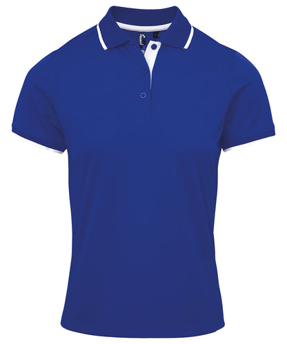Premier Women's contrast Coolchecker® polo