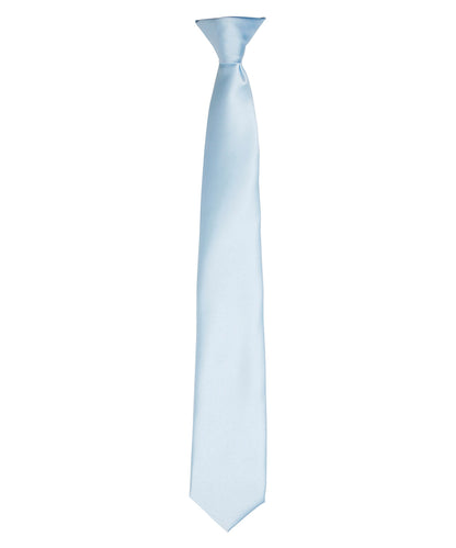 Premier 'Colours' satin clip tie