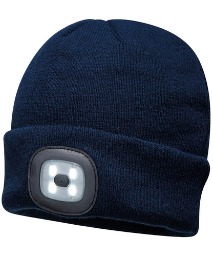 Portwest Beanie LED headlight USB rechargeable (B029)