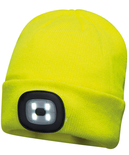 Portwest Beanie LED headlight USB rechargeable (B029)