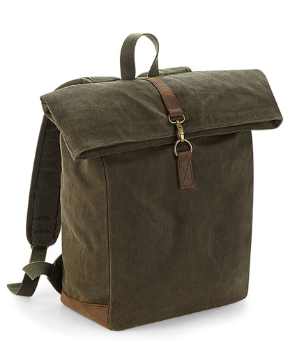 Quadra Heritage waxed canvas backpack