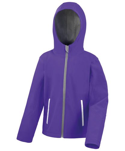 Result Core Core junior TX performance hooded softshell jacket