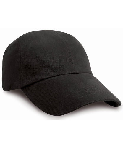 Result Headwear Junior low-profile heavy brushed cotton cap