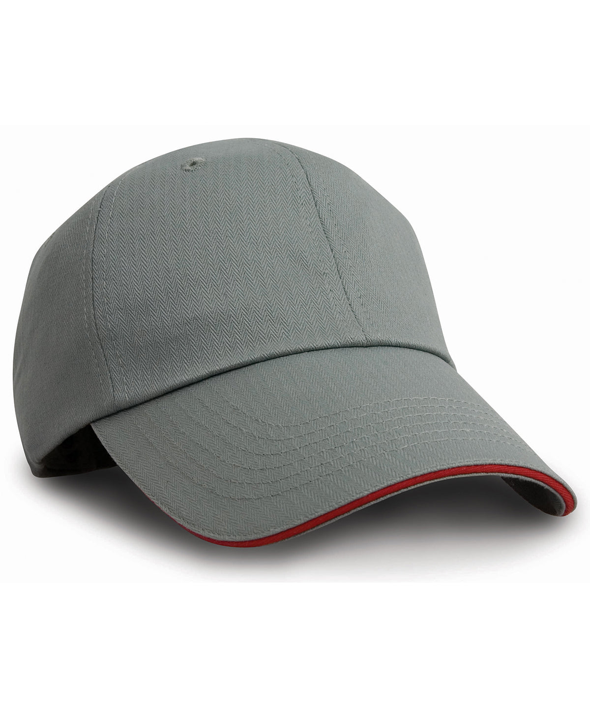 Result Headwear Herringbone cap with sandwich peak