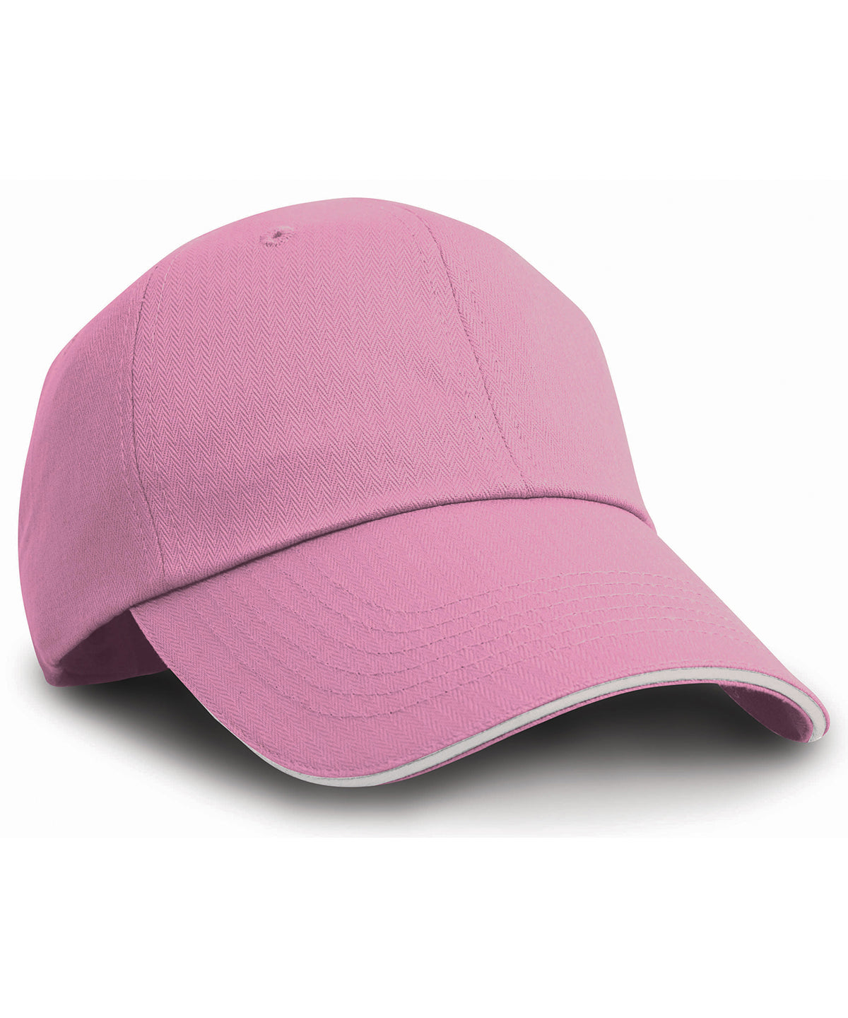 Result Headwear Herringbone cap with sandwich peak